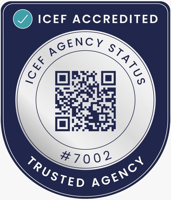 ICEF Accredited – Trusted Agency #7002